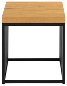 Odkládací stolek Strington 40 cm dub divoký/černý