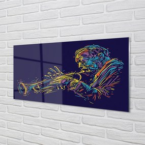 Obraz plexi Trumpet muž 125x50 cm
