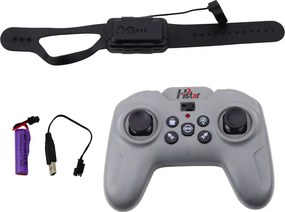 LEAN Toys Závodné auto, športové auto, diaľkovo ovládané RC s efektom dymu, 2,4 GHz, čierne