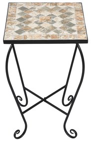 LIVARNO home Odkladací stolík s mozaikou (štvorec) (100362024)