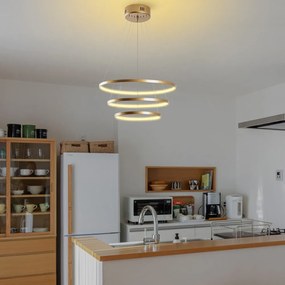 LED závesné svietidlo v zlatej farbe ø 50 cm Simit – Opviq lights