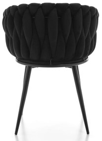 JAKS Jedálenská stolička latina čierna