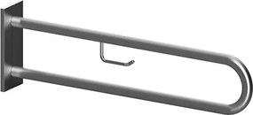 Bemeta Design HELP: Madlo, 850 mm, v tvare U, s držiakom TP, s krytkou, nerez, mat - 301807322