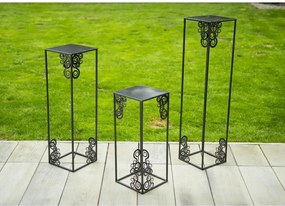 STOJAN NA KVETINÁČ FRAME 60X24X24 CM ČIERNA