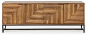 TV stolík z mangového dreva v prírodnej farbe 160x58 cm Nereida – Marckeric