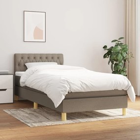 Boxspring posteľ s matracom sivohnedý 100x200 cm látka 3140837