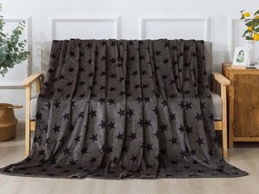 XPOSE® Mikroplyšová deka TARA - sivá 140x200 cm