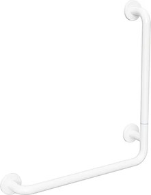Bemeta Design HELP: Madlo, 680 mm, v tvare L, pravé, skladané, s krytkou, biela - 301153063