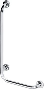 Bemeta Design HELP: Madlo, 890 mm, v tvare L, ľavé, s krytkou, nerez, mat - 301112042