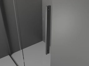 Mexen Velar, posuvné dvere do otvoru typ Walk-In 150 cm, 8mm číre sklo, grafitová matná, 871-150-000-03-66