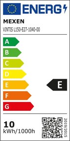 Mexen Vintis, LED filamentová žiarovka E27, A60, 10 W, neutrálna biela 4000K, číra, L150-E27-1040-00