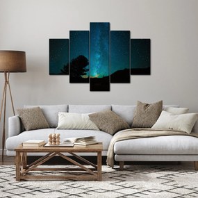 Obraz nočnej oblohy s hviezdami (150x105 cm)