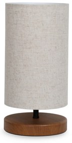 Stolná lampa Baras krémová/hnedá