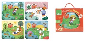 Vilac Drevené puzzle 4 obdobia