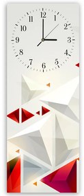 Gario Hodiny na stenu Abstraktné trojuholníky Rozmery: 40 x 118 cm