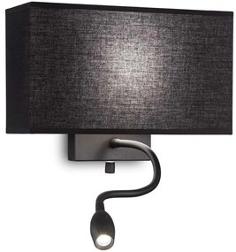Ideal Lux - LED Flexibilné svietidlo HOTEL 1xE27/60W/230V + LED/1,5W/230V ID215709