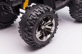 LEAN CARS Elektrická štvorkolka QLS-3288 LED MP3 žltá