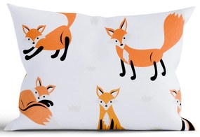 Bavlnená obliečka na vankúš Renforcé 40 × 60 cm - Líšky 02