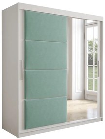 Skriňa Tapi 180 Biely/Pistácie