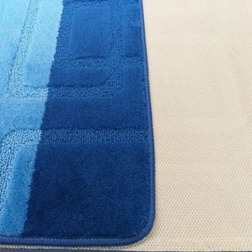 Predložky do kúpelne modrej farby Šírka: 50 cm | Dĺžka: 80 cm