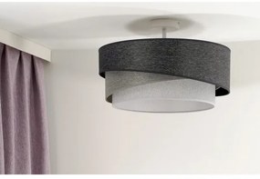 Duolla - Prisadený luster KOBO 1xE27/15W/230V pr. 45 cm šedá/biela