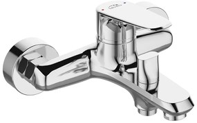 Laveo Rondo, vaňová/sprchová batéria nástenná h-107, chrómová, LAV-BLX_010D
