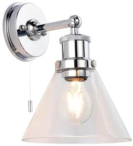 Endon 95513-Kúpeľňové nástenné svietidlo TOULON 1xE27/10W/230V IP44 lesklý chróm