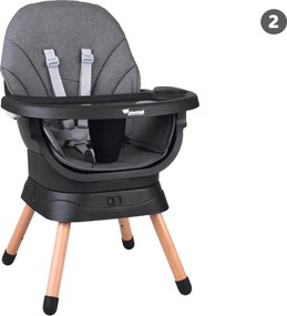 JOKOMISIADA Multifunkčné otočné detské kresielko na kŕmenie 6 v 1 ZA5659