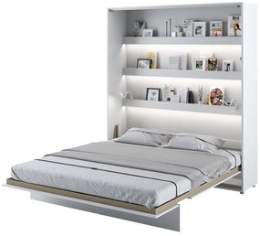 Sklápacie posteľ Cione 160x200cm, biela