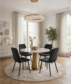 Jedálenská stolička MARVIN, čierna