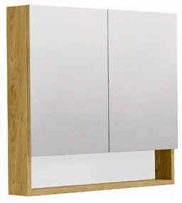 Zrkadlová skrinka SAT Cubeway 80x14x72 cm lamino dub hickory GALCU80DH