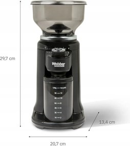 WEBBER Elektrický mlynček na kávu - 25 úrovní WEBBER CG6 180W