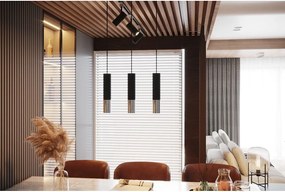 Čierne/v striebornej farbe kovové stropné svietidlo ø 6 cm Longbot – Sollux