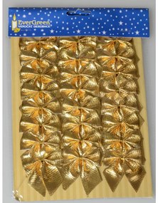 Mašľa zlatá 5,5 cm, 24 ks