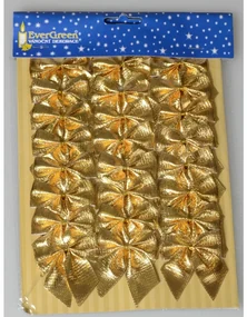 Mašľa zlatá 5,5 cm, 24 ks