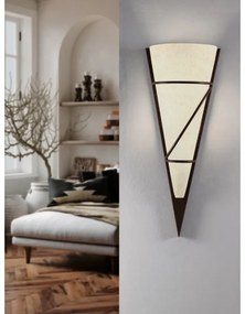 EGLO 87793 - nástenné svietidlo PASCAL 1 1xE14/60W antická hnedá/biela