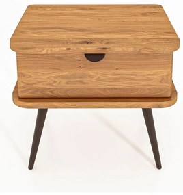 Nočný stolík z dubového dreva v prírodnej farbe Kula - The Beds