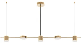 Toolight - LED závesné svietidlo APP929-5CP, zlatá, OSW-07008
