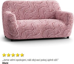 Bielastické poťahy BRILLANTE bordó kreslo ušiak (š. 60 - 110 cm)