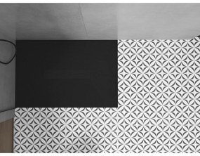 Mexen Toro, SMC obdĺžniková sprchová vanička 120 x 90 cm, čierna, čierna krytka, 43709012-B