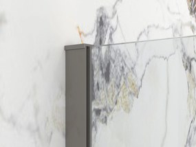 Erga Paris, sprchová zástena Walk-In 110x200 cm, 8mm číre sklo, grafitový profil, ERG-V02-PARIS-110x200-CL-GG