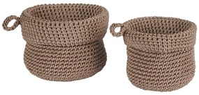 STORE IT Sada úložných košíkov 2 ks - hnedá
