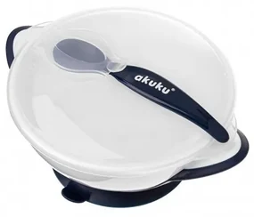 Miska s prísavkou white/navy