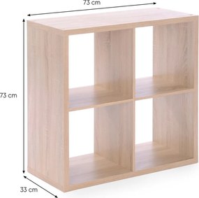 Regál Max, 2x2 priehradky, dub sonoma