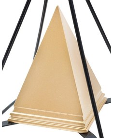 Kovová soška v zlatom dekore Mauro Ferretti Piramid