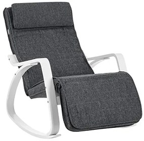 Hojdacie kreslo SONGMICS LYY011G01 - tmavosivé