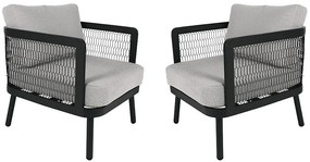 Hliníkové kreslá HERMES DUO (2 ks)