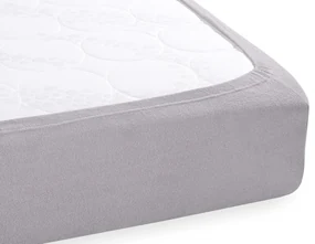 Froté napínacie prestieradlo na extra vysoký matrac FR-028 Svetlo sivé 140 x 200 - výška 40 cm
