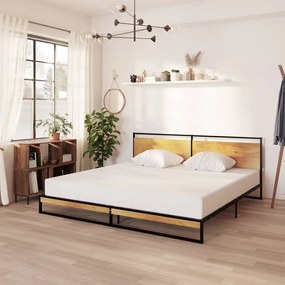vidaXL Posteľný rám kov 200x200 cm