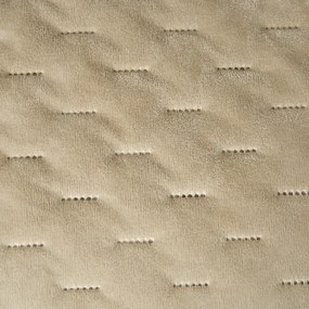 Zamatový prehoz na posteľ ASTRALIA, béžový Rozmer: 200 x 220 cm